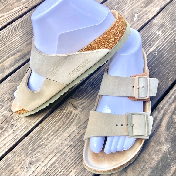 Birkenstock Arizona Split Nubuck Leather Size 8 EUR 38 EC - Picture 4 of 11